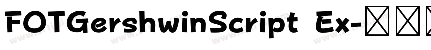 FOTGershwinScript Ex字体转换